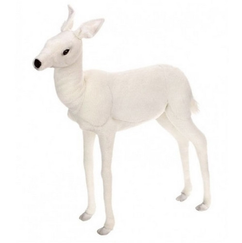 Handcrafted Plush Standing Reindeer Stuffed Animal Figures - 28.25" - IMAGE 1