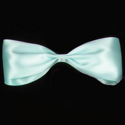 Turquoise Blue Double Face Satin Craft Ribbon 1.25" x 216 Yards - IMAGE 1