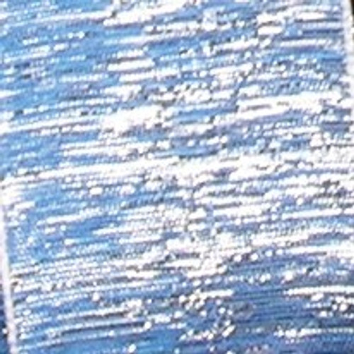 Cerulean Blue Glitter Wired Craft Ribbon 1.5" x 54 Yards - IMAGE 1