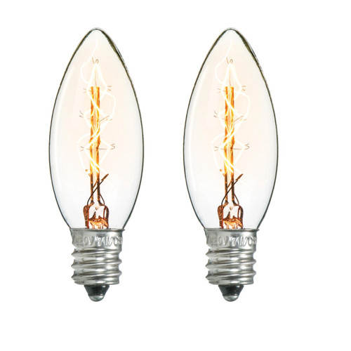 Pack of 2 Cleveland Vintage Lighting Edison Style E12S Base Candelabra Bulbs - IMAGE 1
