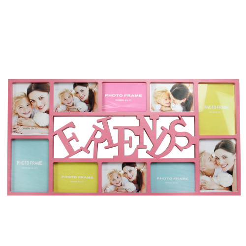 28.75” Pink “Friends” Wall Collage Photo Frame - IMAGE 1