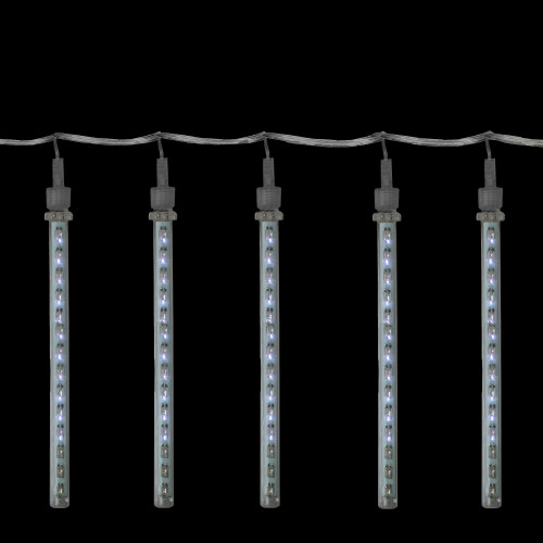 LED Double Sided Dripping Icicle Christmas Lights - White - 8ct - IMAGE 1