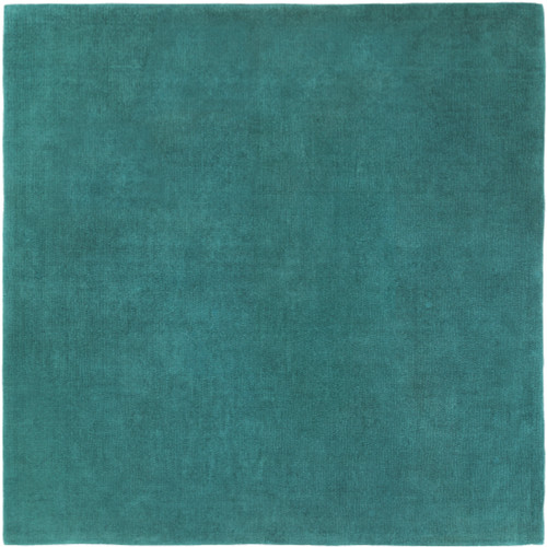 8' Seaside Green Hand Tufted Square Area Throw Rug - IMAGE 1