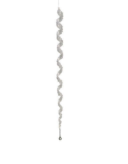 27" Clear Elegant Spiral Winter Icicle Drop Christmas Ornament - IMAGE 1
