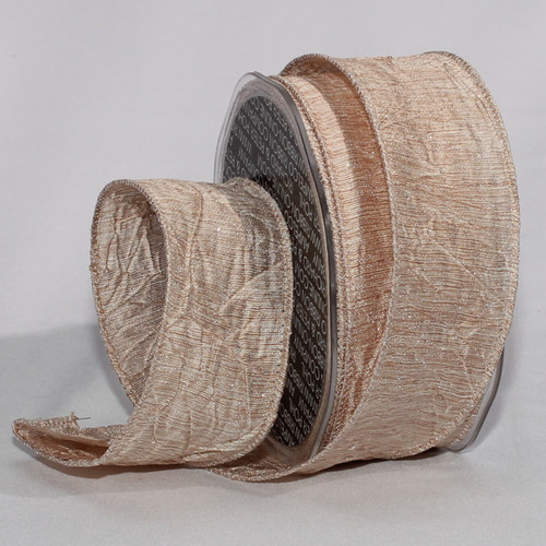 Creamy Ivory Silky Wired Craft Ribbon 1.5" x 44 Yards - IMAGE 1