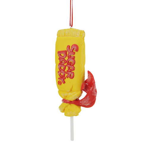 4.5" Candy Lane Tootsie Roll Sugar Daddy Original Milk Caramel Lollipop Christmas Ornament - IMAGE 1