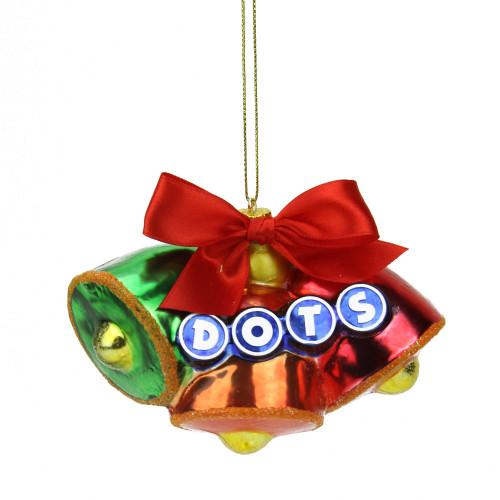 Candy Lane Tootsie Roll "Dots" Candy Logo Christmas Ornament - 3" - Multicolor - IMAGE 1