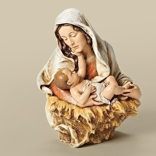 6.75" Joseph's Studio Madonna with a Child's Touch Religious Table Top Bust Decoration - IMAGE 1