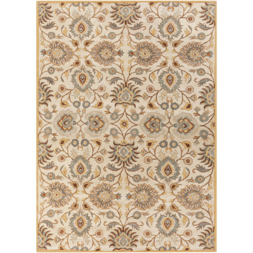 10' x 14' Brown and Stone Blue Hand Tufted Rectangular Area Throw Rug - IMAGE 1