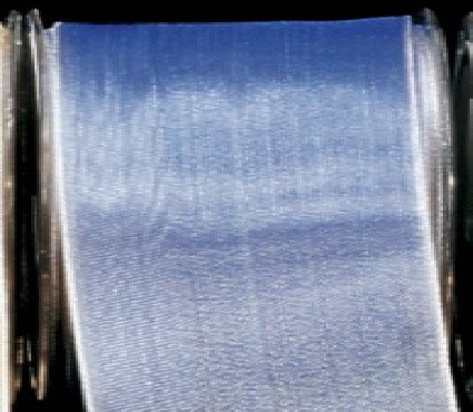 Blue and Silver Sheen Wired Edge Craft Ribbon 0.50" x 100 Yards - IMAGE 1