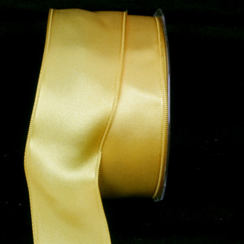 Yellow Double Face Wired Craft Ribbon 1.5" x 44 Yards - IMAGE 1