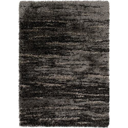 2' x 3.6' Navajo Whirlwind Stone Gray and Charcoal Black Area Throw Rug - IMAGE 1