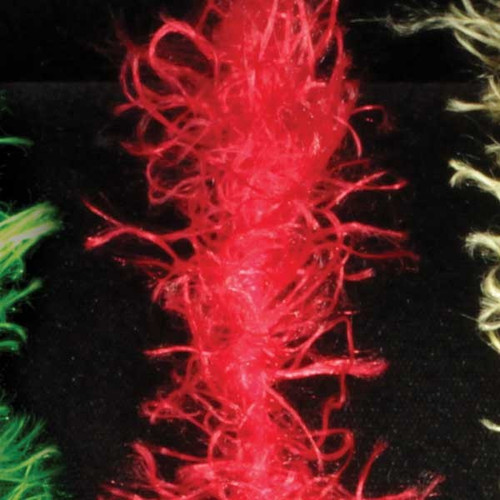 Soft and Silky Red Feather Boa Craft Ribbon Trim 1" x 110 Yards - IMAGE 1