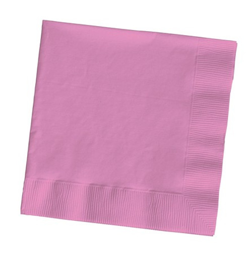 Club Pack of 500 Cotton Candy Pink Premium 3-Ply Disposable Beverage Napkins 5" - IMAGE 1