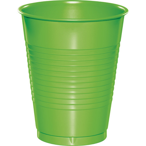 Disposable Drinking Party Tumbler Cups - 16oz. - Fresh Lime Green - Club Pack of 240 - IMAGE 1