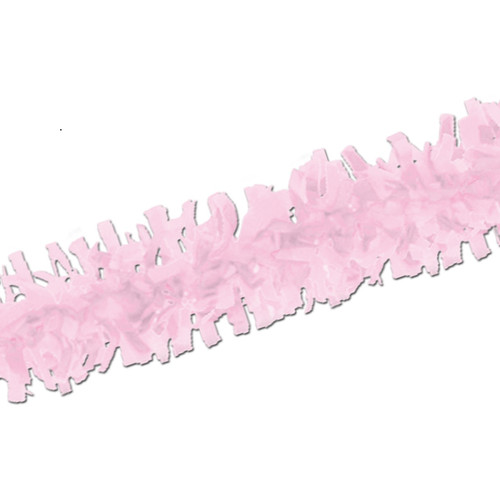 Club Pack of 24 Pretty Pink Festive Tissue Festooning Decorations 25' - IMAGE 1