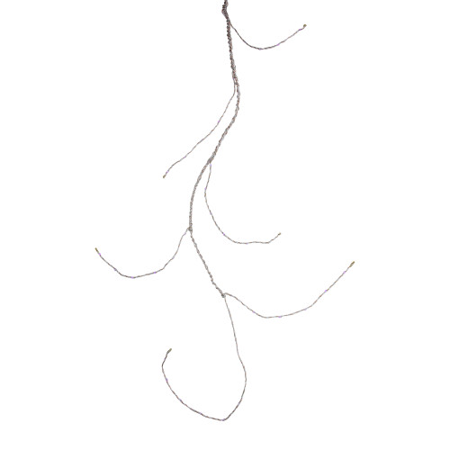 LED Micro Fairy Multi-Function Branch Christmas Lights - Purple - 4.3' Silver and Bronze Wire - 36ct - IMAGE 1