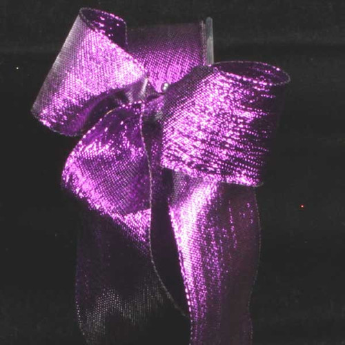 Shimmering Purple Contemporary Wired Craft Ribbon 1.5" x 108 Yards - IMAGE 1