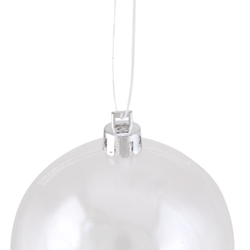 Clear Contemporary Shatterproof Christmas Ball Ornament 2.5