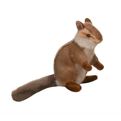 Set of 4 Brown and White Handcrafted Plush Upright Chipmunk Stuffed Animals 6.25" - IMAGE 1