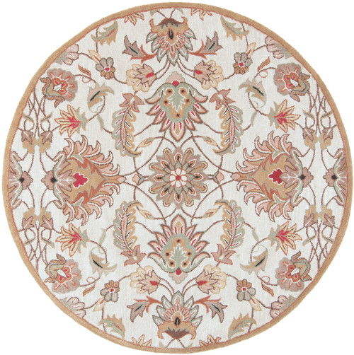 9.75' Taupe Brown and Gray Hand Tufted Wool Area Throw Rug - IMAGE 1