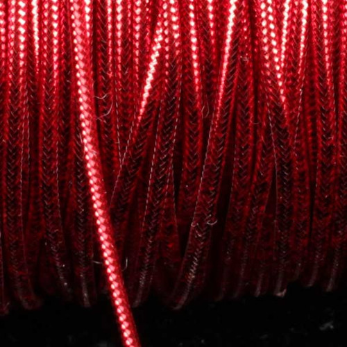 Red Contemporary Braided Craft Cord 0.25" x 218 Yards - IMAGE 1