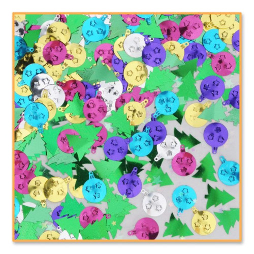 Trim-a-Tree Christmas Confetti Bags - 0.5 oz. - Multicolor - Pack of 6 - IMAGE 1