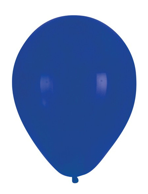 Club Pack of 180 True Blue Latex Party Balloons 12" - IMAGE 1