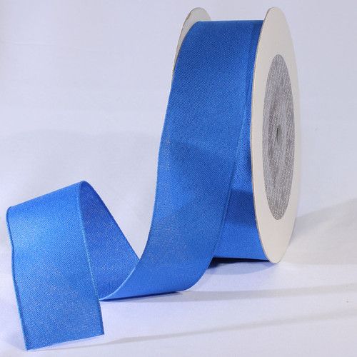 Admiral Blue Solid Taffeta Wired Craft Ribbon 1.5" x 100 Yards - IMAGE 1
