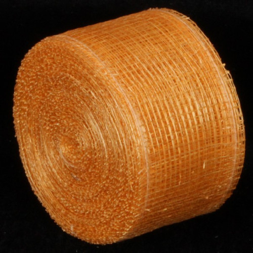 Peach Orange Fiber Ribbon 2" x 64 Yards - IMAGE 1