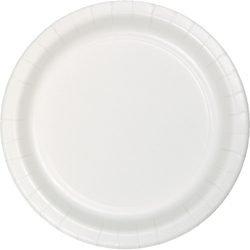 Club Pack of 240 White Disposable Paper Party Dinner Plates 10" - IMAGE 1
