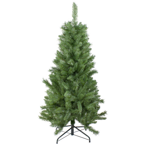 4.5' x 28" Slim Mixed Pine Artificial Christmas Tree - Unlit - IMAGE 1