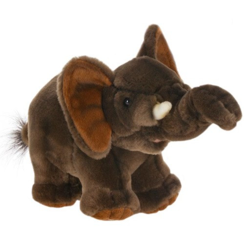 Handcrafted Plush Standing Baby Elephant Stuffed Animals - 9" - Set of 6 - IMAGE 1