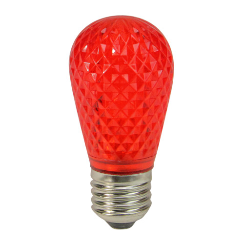 Club Pack of 25 LED Red Replacement Christmas Light Bulbs - E26 Base - IMAGE 1
