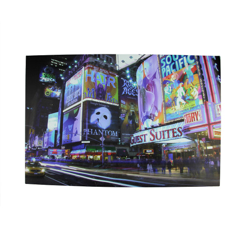 LED Lighted NYC Times Square Canvas Wall Art 15.75" x 23.5" - IMAGE 1