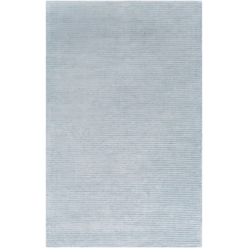 2' x 3' Distressed Blue Hand Loomed Rectangular Area Throw Rug - IMAGE 1