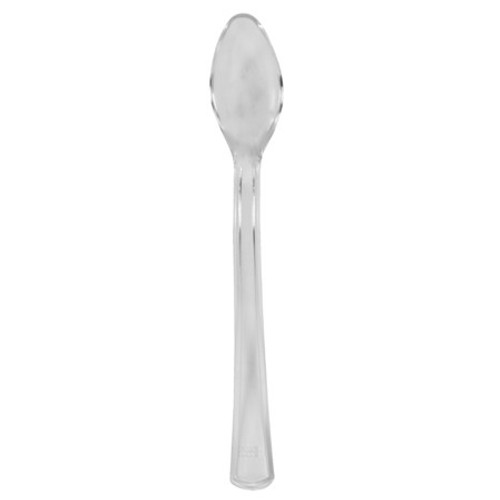 Club Pack of 144 Clear Premium TrendWare Plastic Party Mini Spoons 4" - IMAGE 1