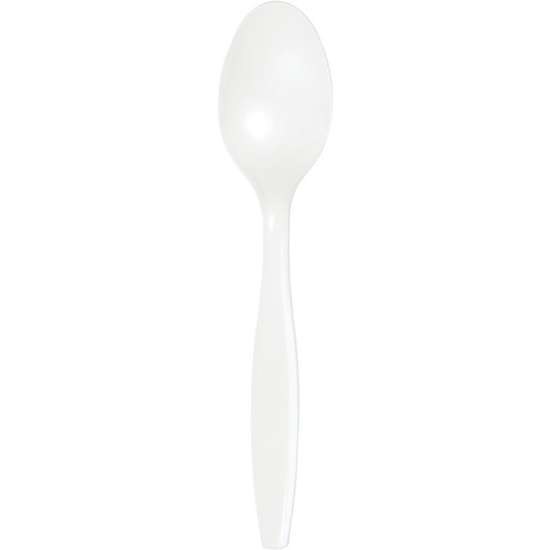 Club Pack of 288 White Party Spoons 6.75" - IMAGE 1