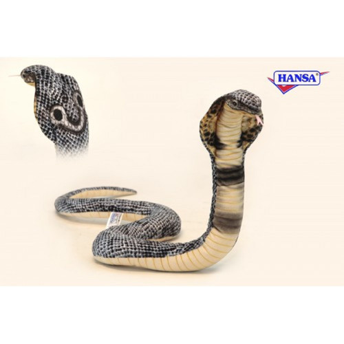 Pack of 3 Life-like Handcrafted Extra Soft Plush Curled Cobra Stuffed Animals 33.5" - IMAGE 1
