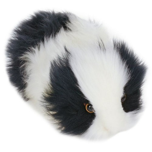 Handcrafted Guinea Pig Stuffed Animal - 7.5" - Black and White - Set of 6 - IMAGE 1