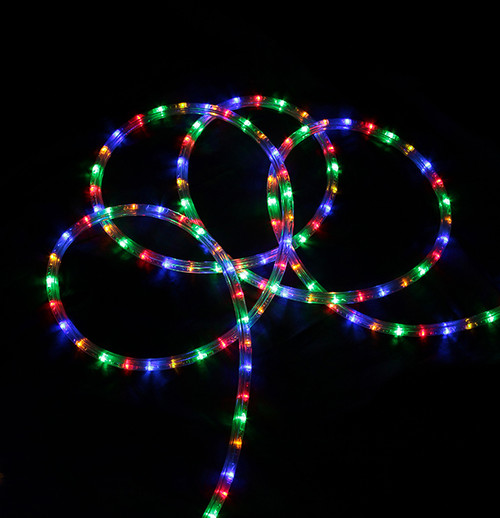 18' Multi-Color LED Outdoor Christmas Rope Lights - IMAGE 1