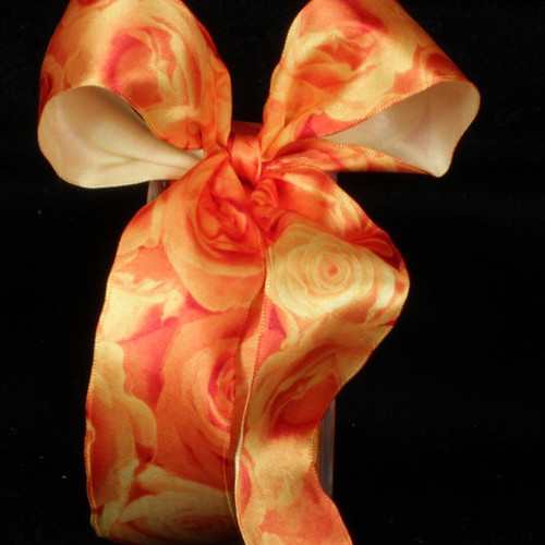 Yellow Rose Day Wired Craft Ribbon 1.5" x 27 Yards - IMAGE 1