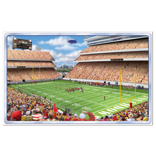 Pack of 6 Green and Yellow Owner's Box Football Wall Decors 64" - IMAGE 1