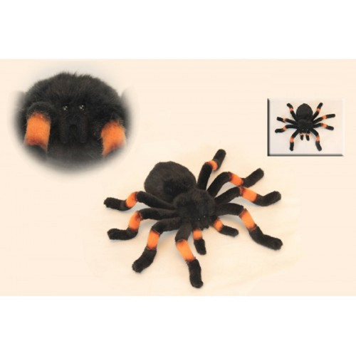Handcrafted Tarantula Plush Animal - 12.5" - Black and Orange - Set of 4 - IMAGE 1