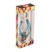 5" Fashion Avenue Ocean Blue Flip Flop Silver Stainless Steel Bottle Opener - IMAGE 1