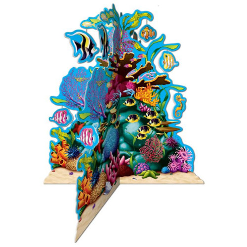 3-D Coral Reef Centerpiece - 10" - Multicolor - Pack of 12 - IMAGE 1