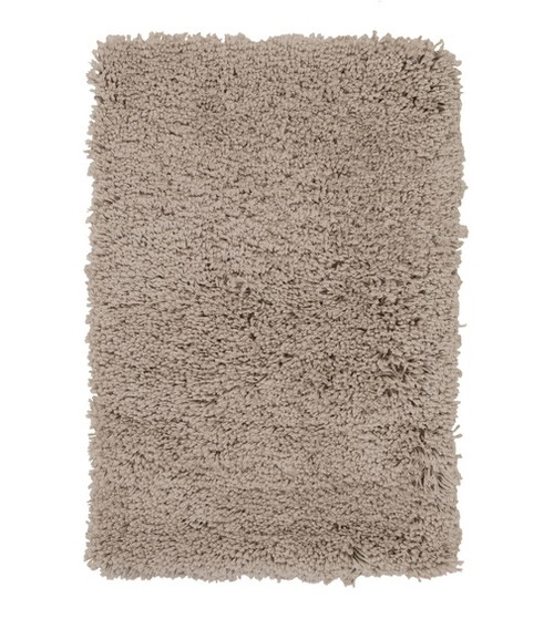 2' x 3' Solid Sand Brown Hand Woven Rectangular Area Throw Rug - IMAGE 1
