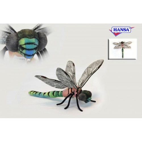 Pack of 3 Life-like Handcrafted Extra Soft Plush Dragonfly Stuffed Animals 13.25" - IMAGE 1