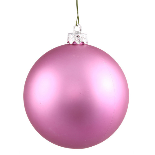 Matte Orchid Pink Commercial Shatterproof Christmas Ball Ornament 2.75" (70mm) - IMAGE 1