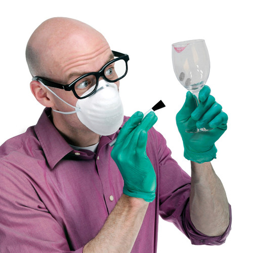 Club Pack of 144 Green and White Investigation Mask with Gloves Halloween Costume Accessories - IMAGE 1